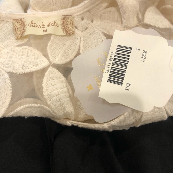 NWT Altar’d State Size M Black Ivory Dress NEW - Picture 7 of 8